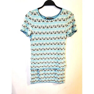 Etcetera Blue Knit Print Skirt‎ Set